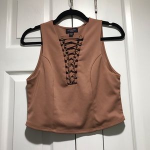 Revamped Lace Front Cropped Tank